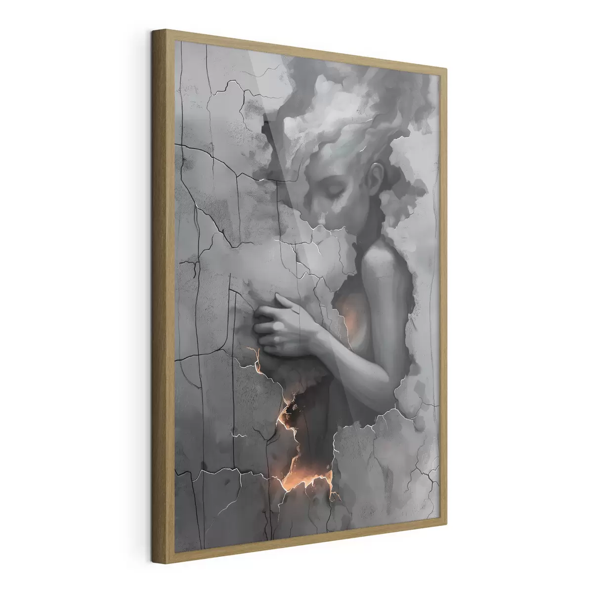 Poster Fille, murs, faute f39994