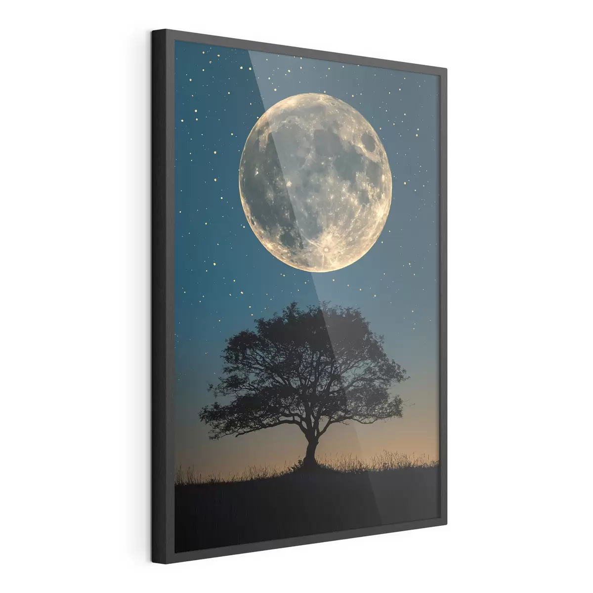 Poster Pleine lune, arbre f40008