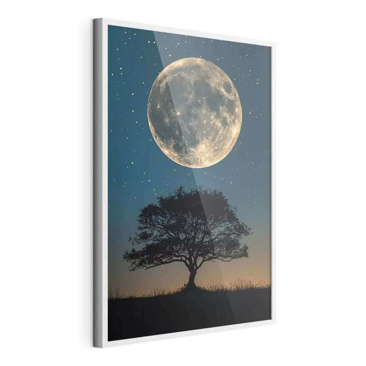 Poster Pleine lune, arbre f40008