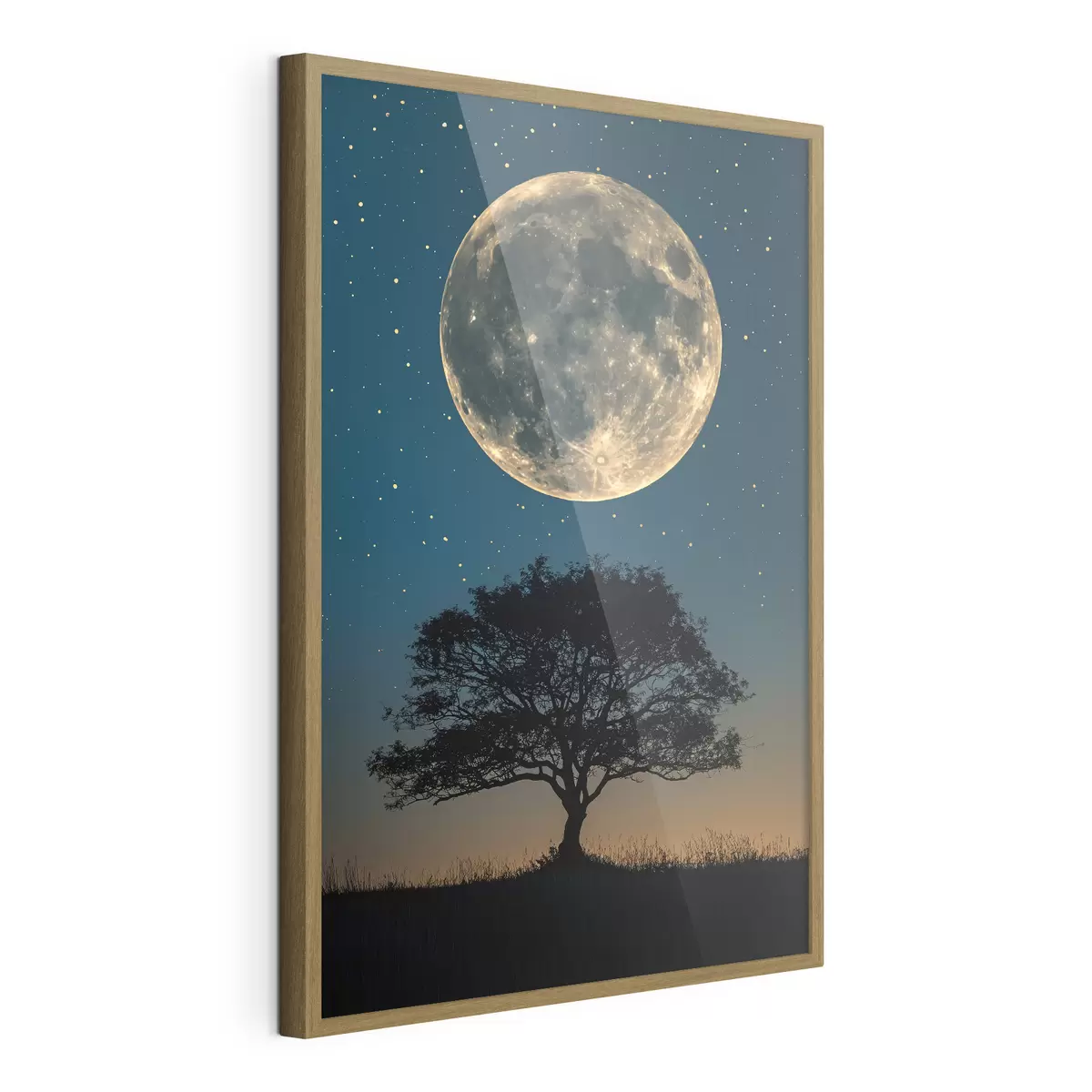 Poster Pleine lune, arbre f40008