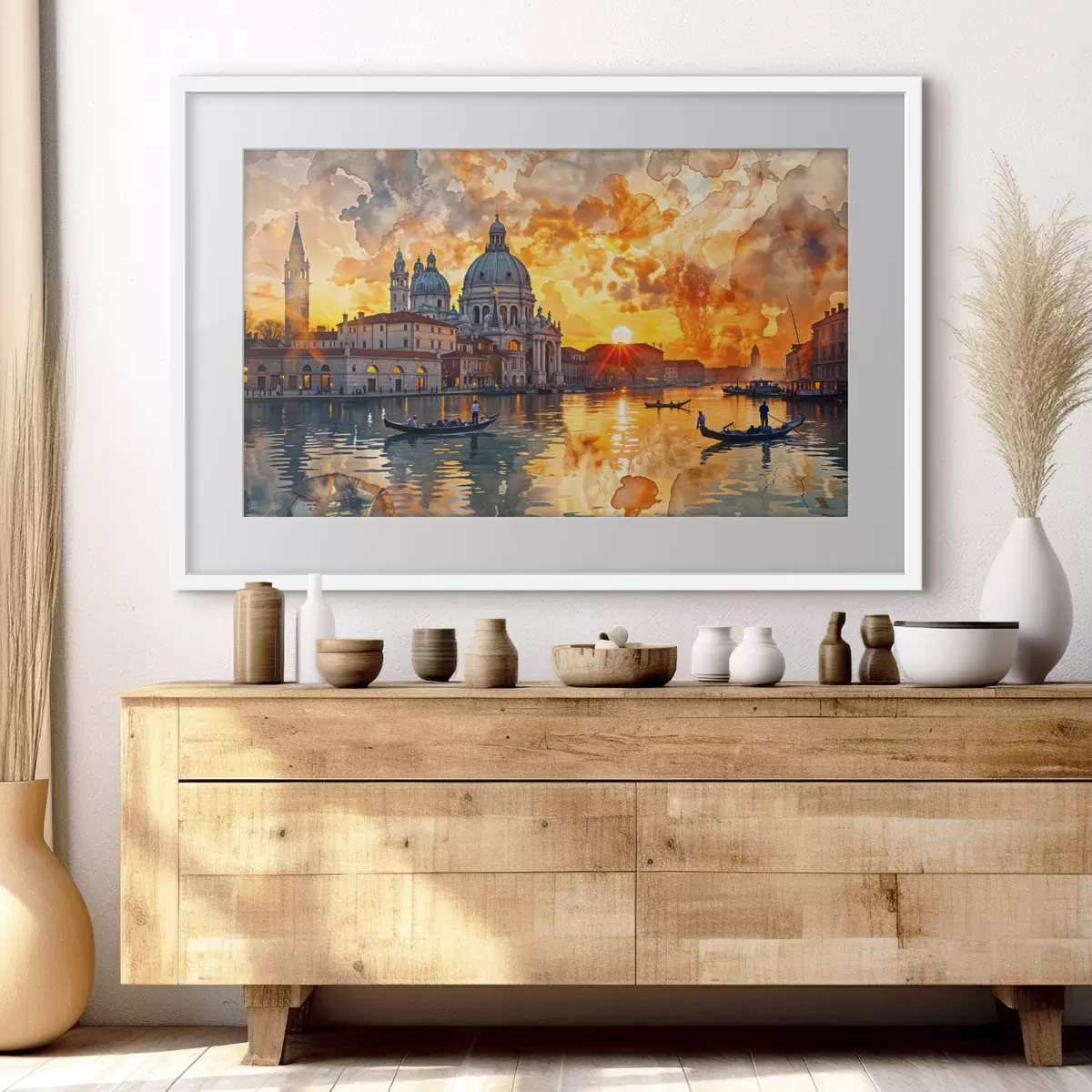 Poster Venise au couchant f40027