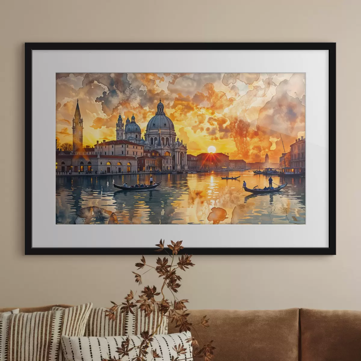 Poster Venise au couchant f40027