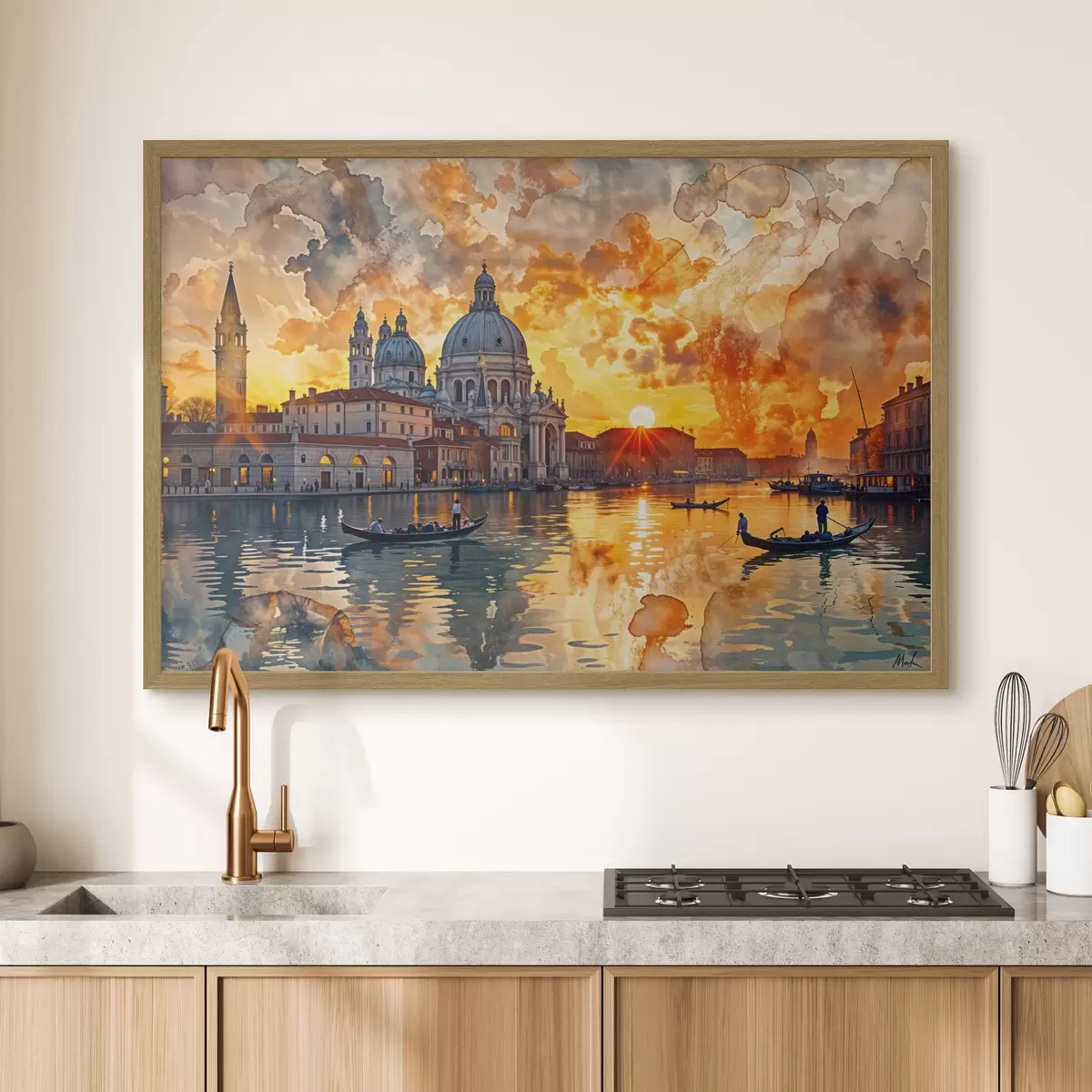 Poster Venise au couchant f40027