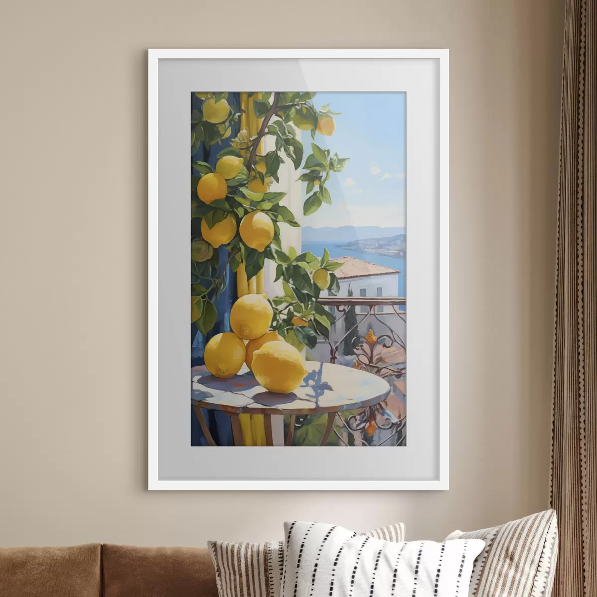 Poster Soleil et citrons f40091