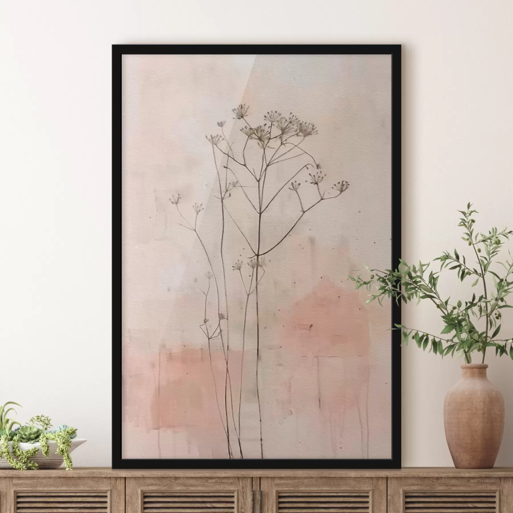 Papier peint Fleurs sauvages minimalistes f40116