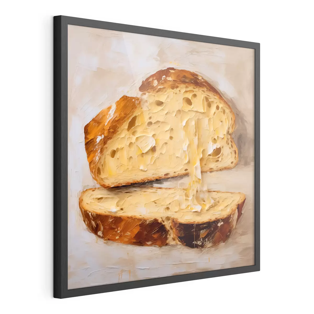 Poster Pain et beurre sur fond clair f40216