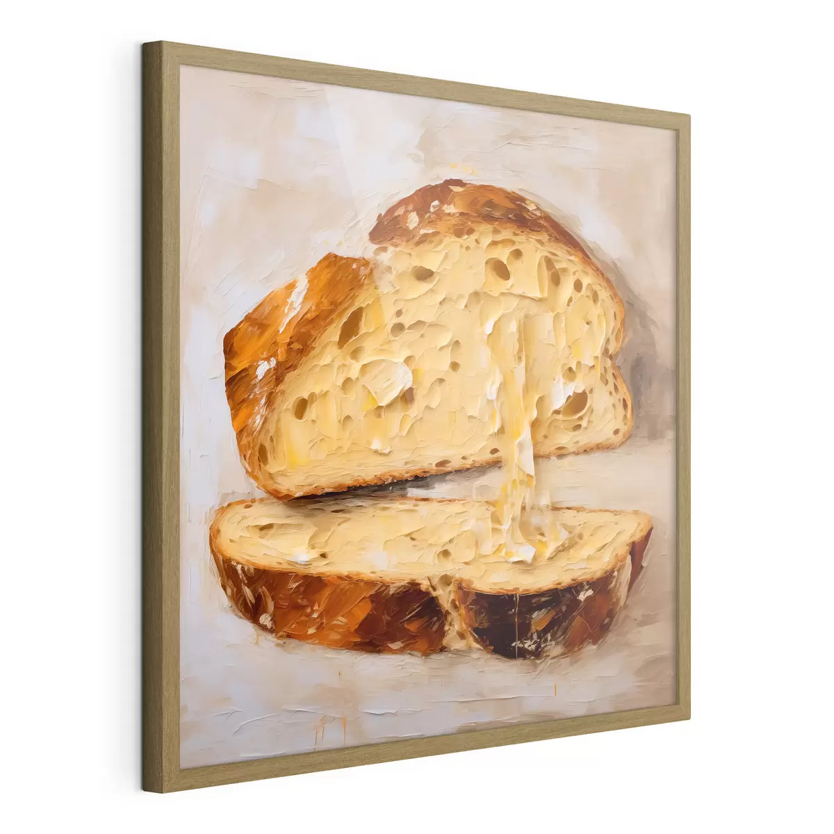 Poster Pain et beurre sur fond clair f40216