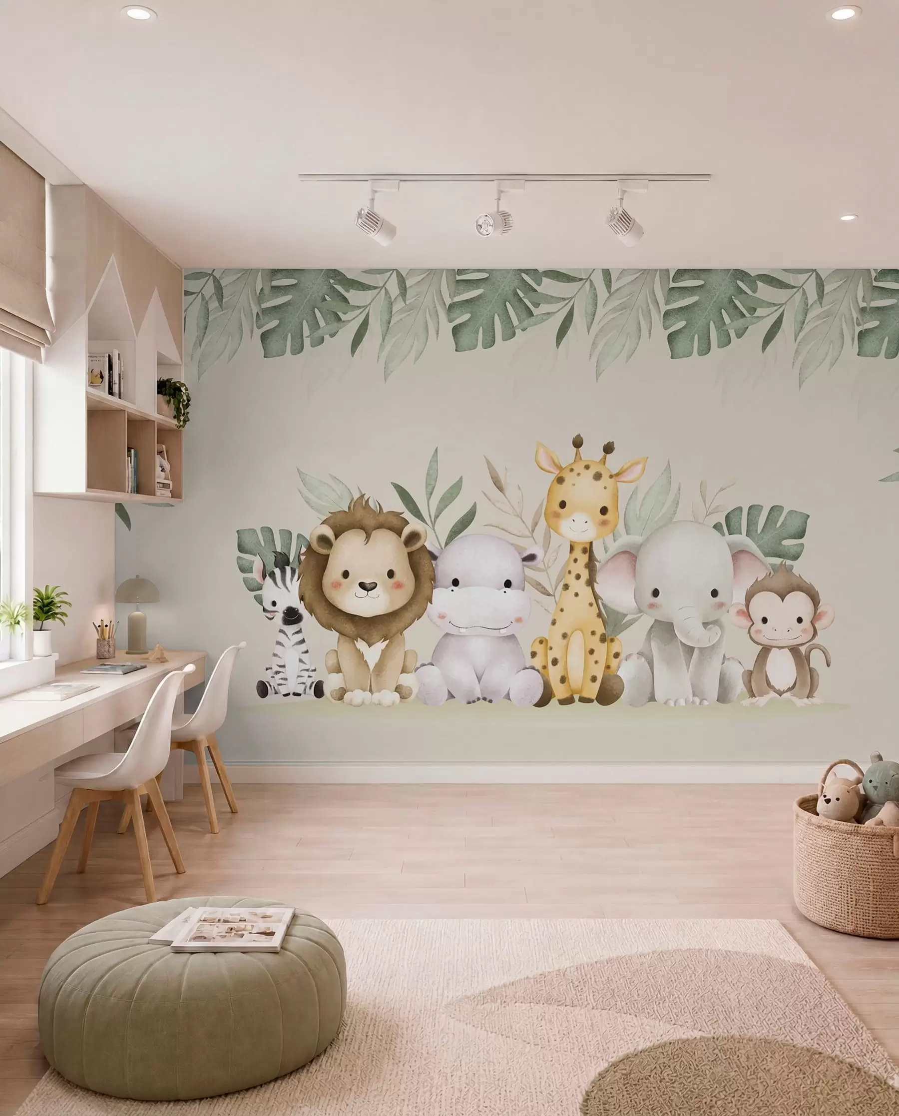Papier peint La bande du safari w01406
