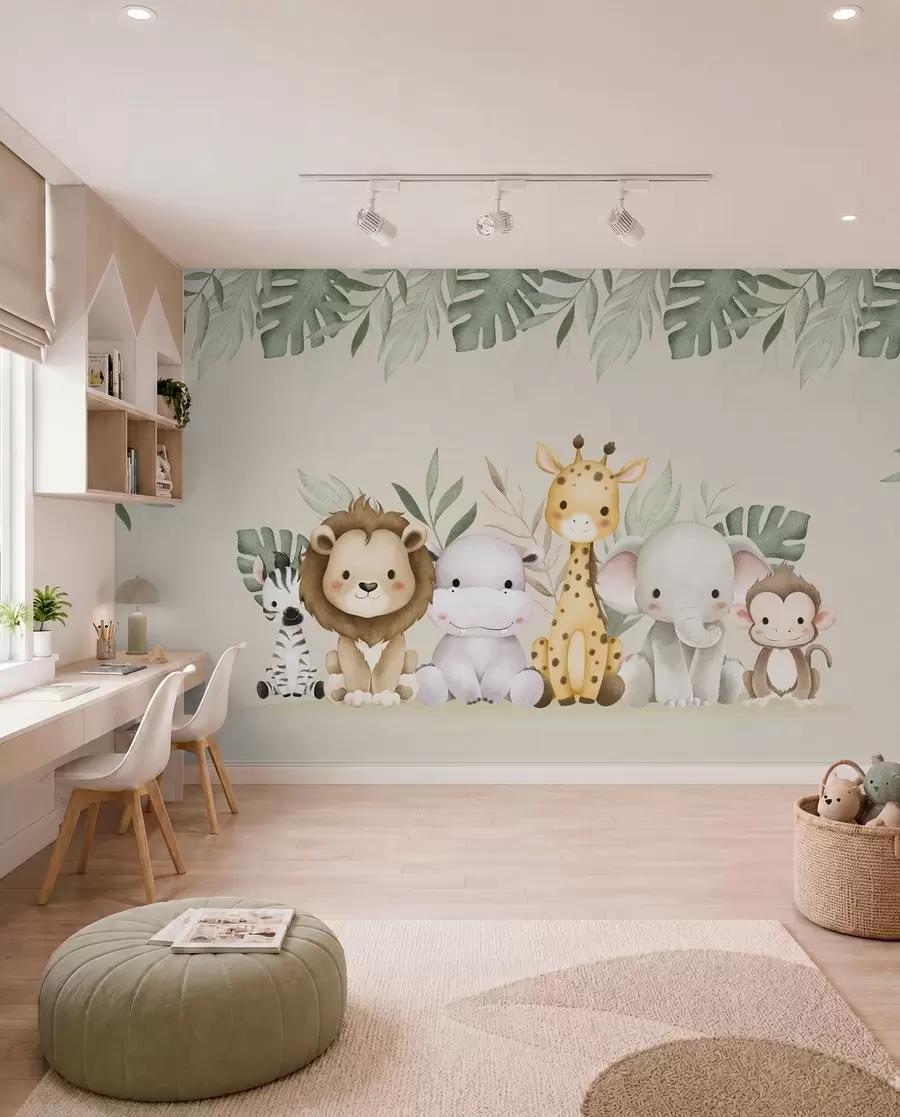 Papier peint La bande du safari w01406