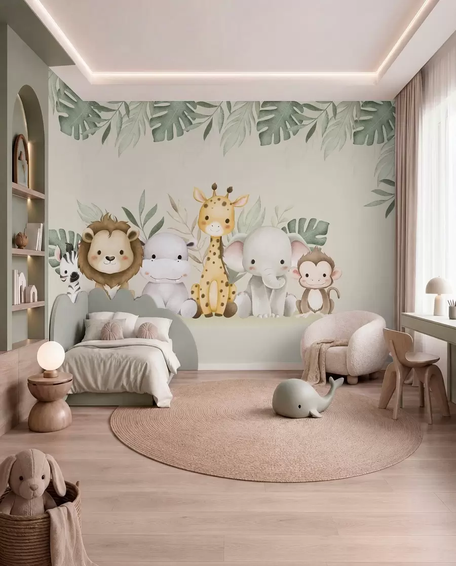 Papier peint La bande du safari w01406