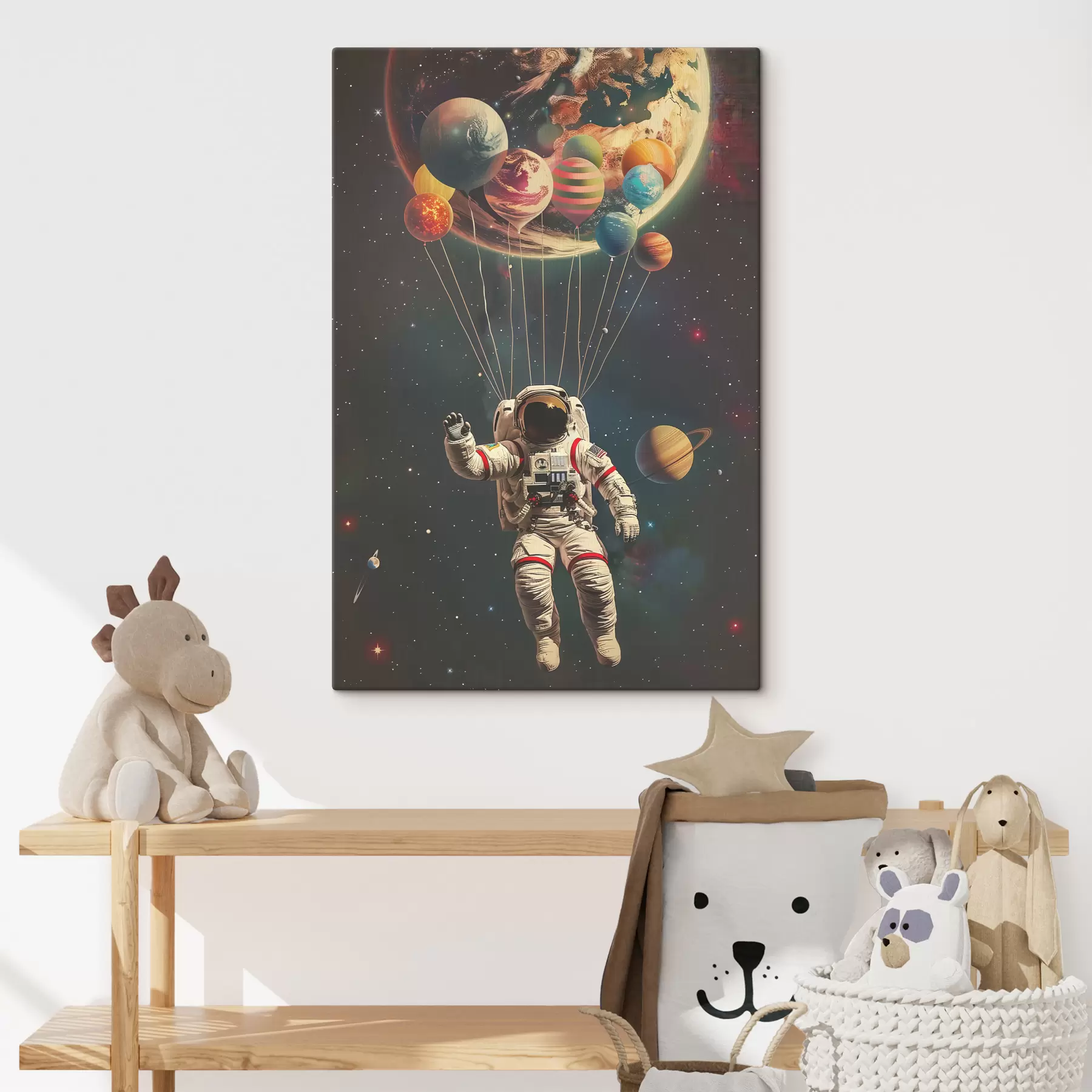 Papier peint Astronaute et planètes s40185