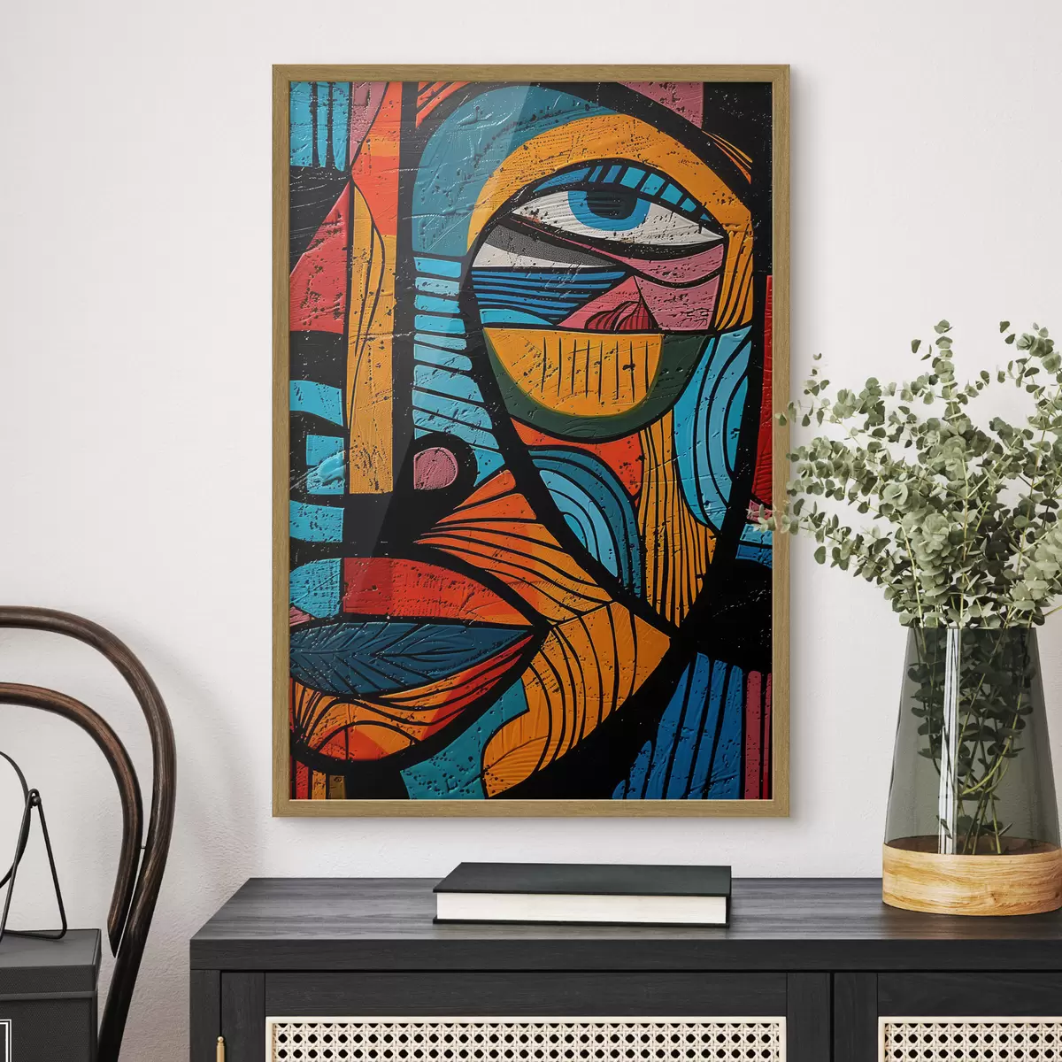 Poster Visage abstrait f40207