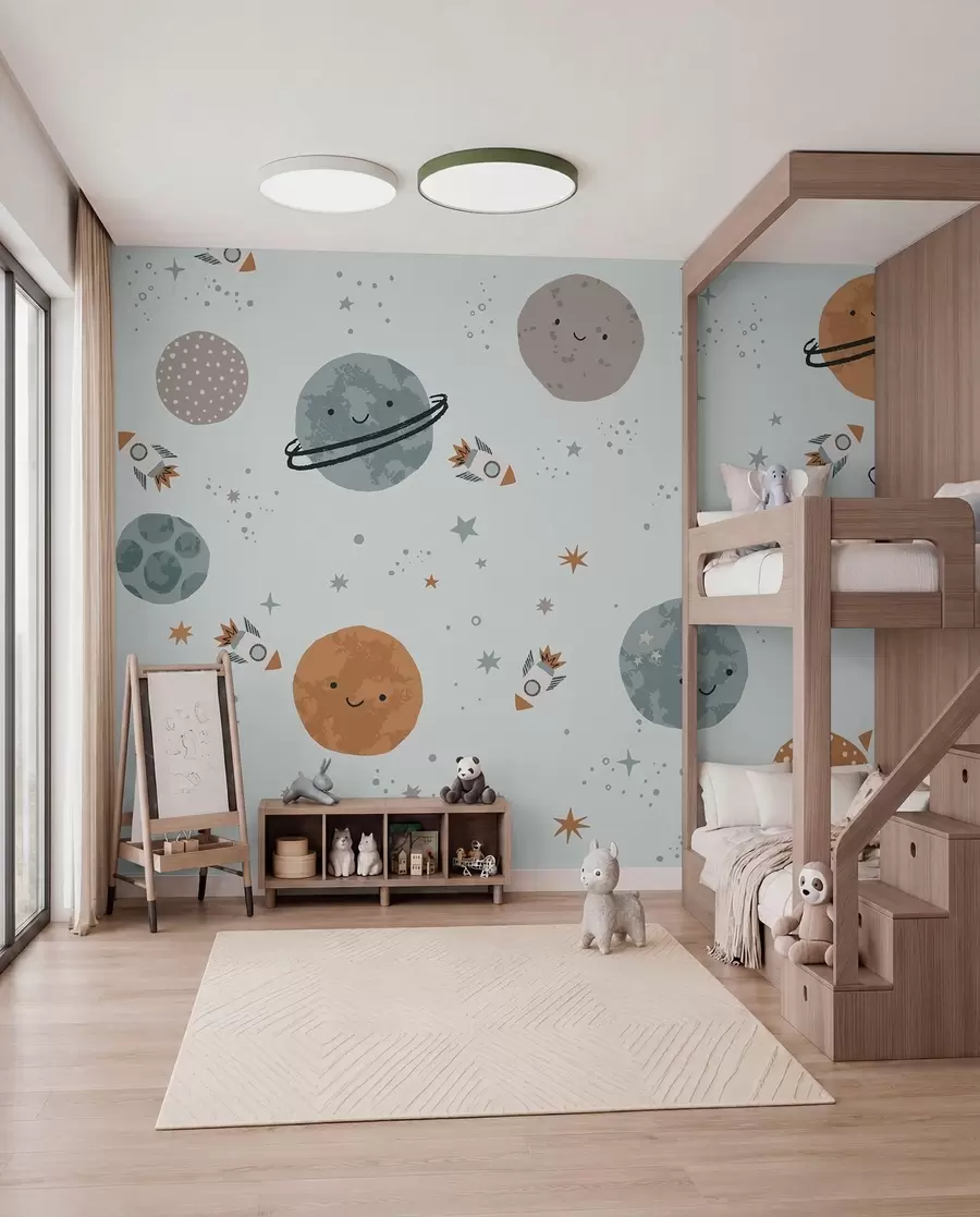 Papier peint Planètes au sourire tendre w01417