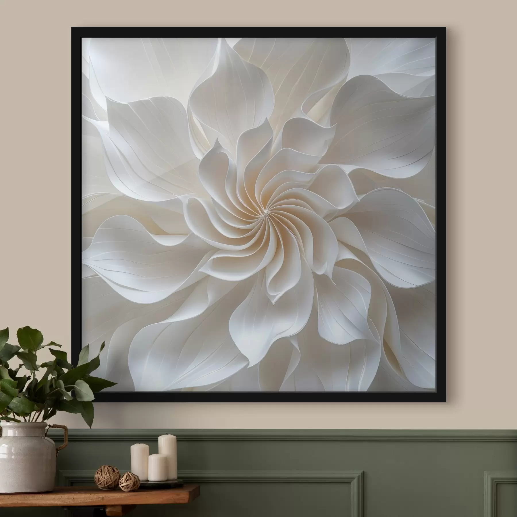 Papier peint grande fleur lumineuse f40261