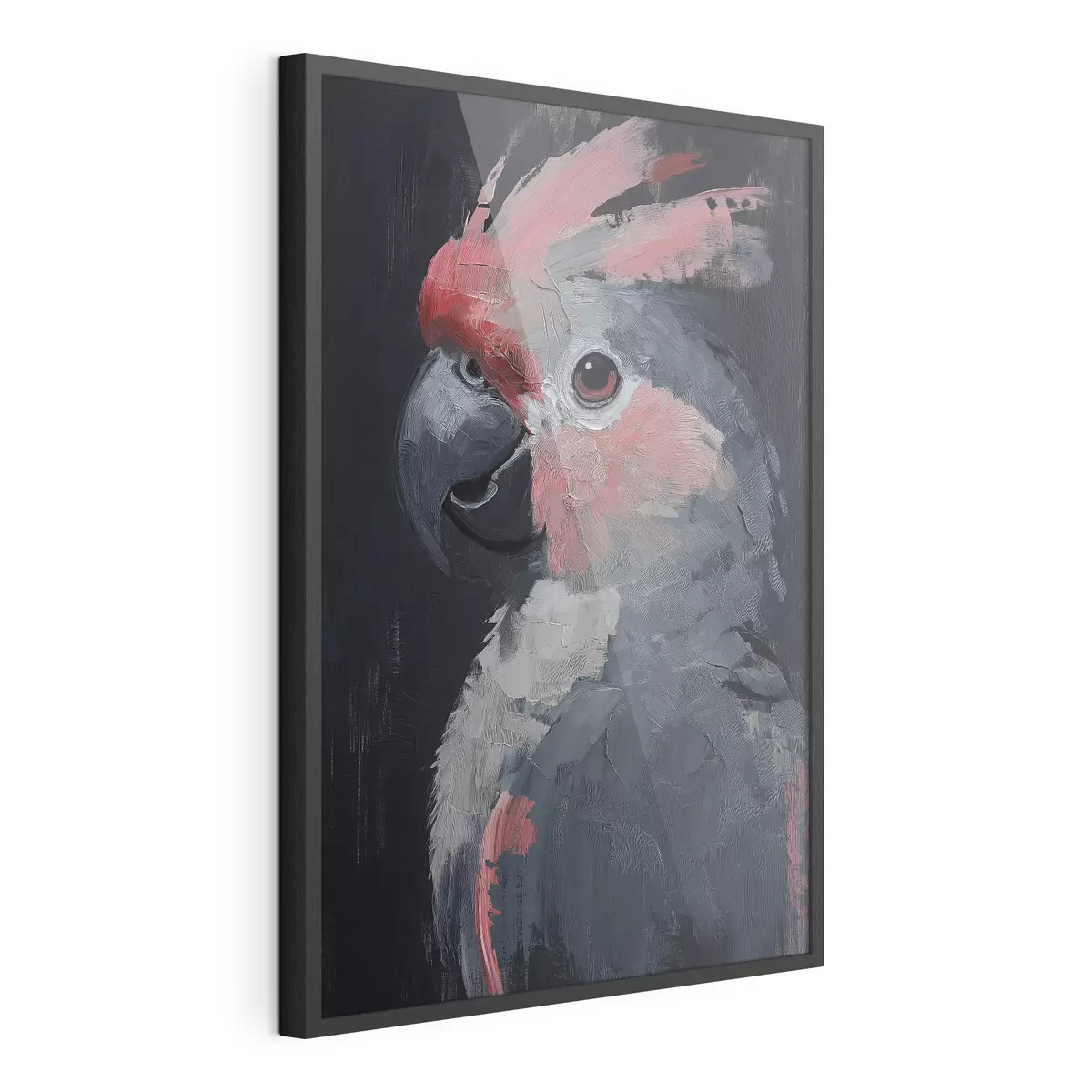 Poster Le perroquet est peint à l'acrylique f40266