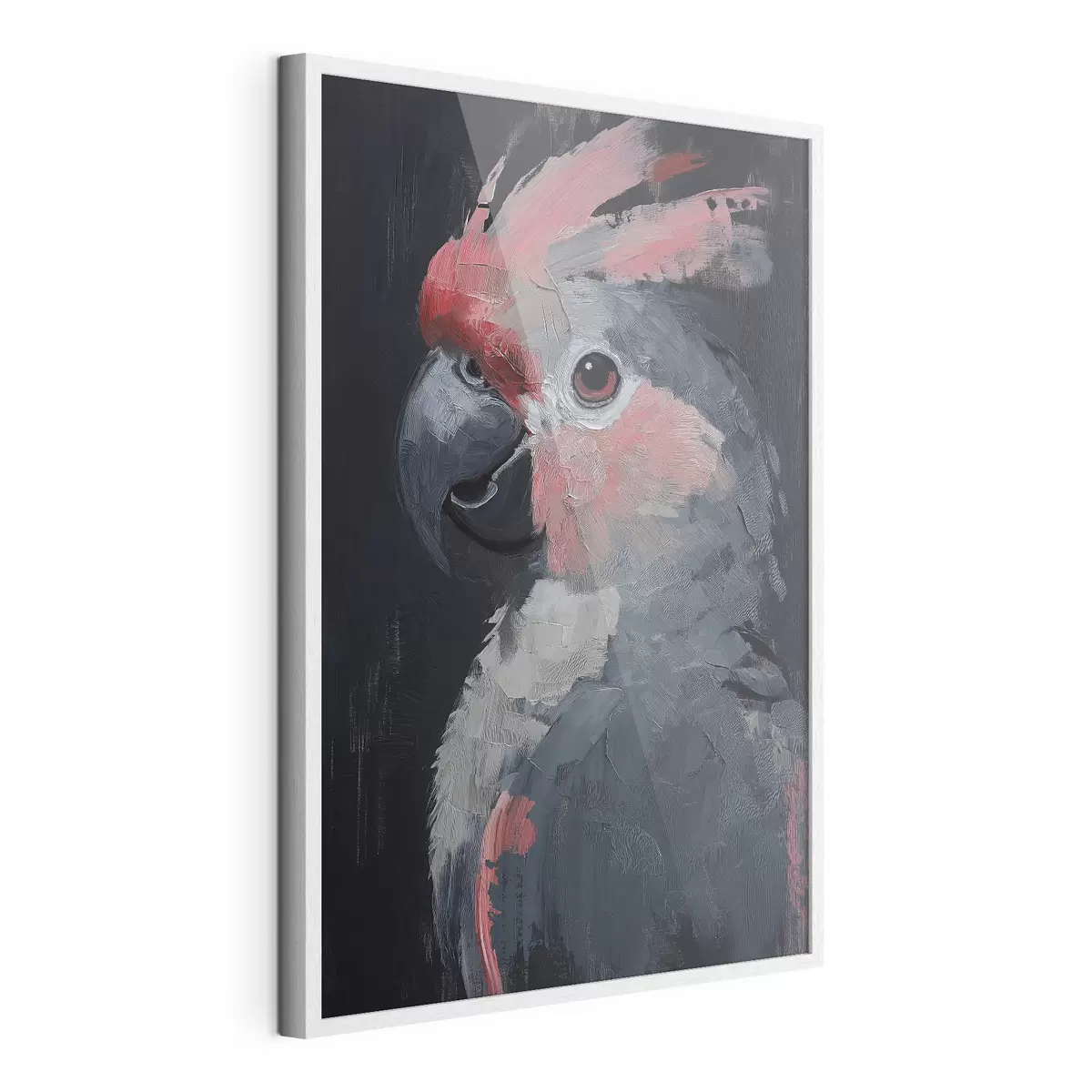 Poster Le perroquet est peint à l'acrylique f40266
