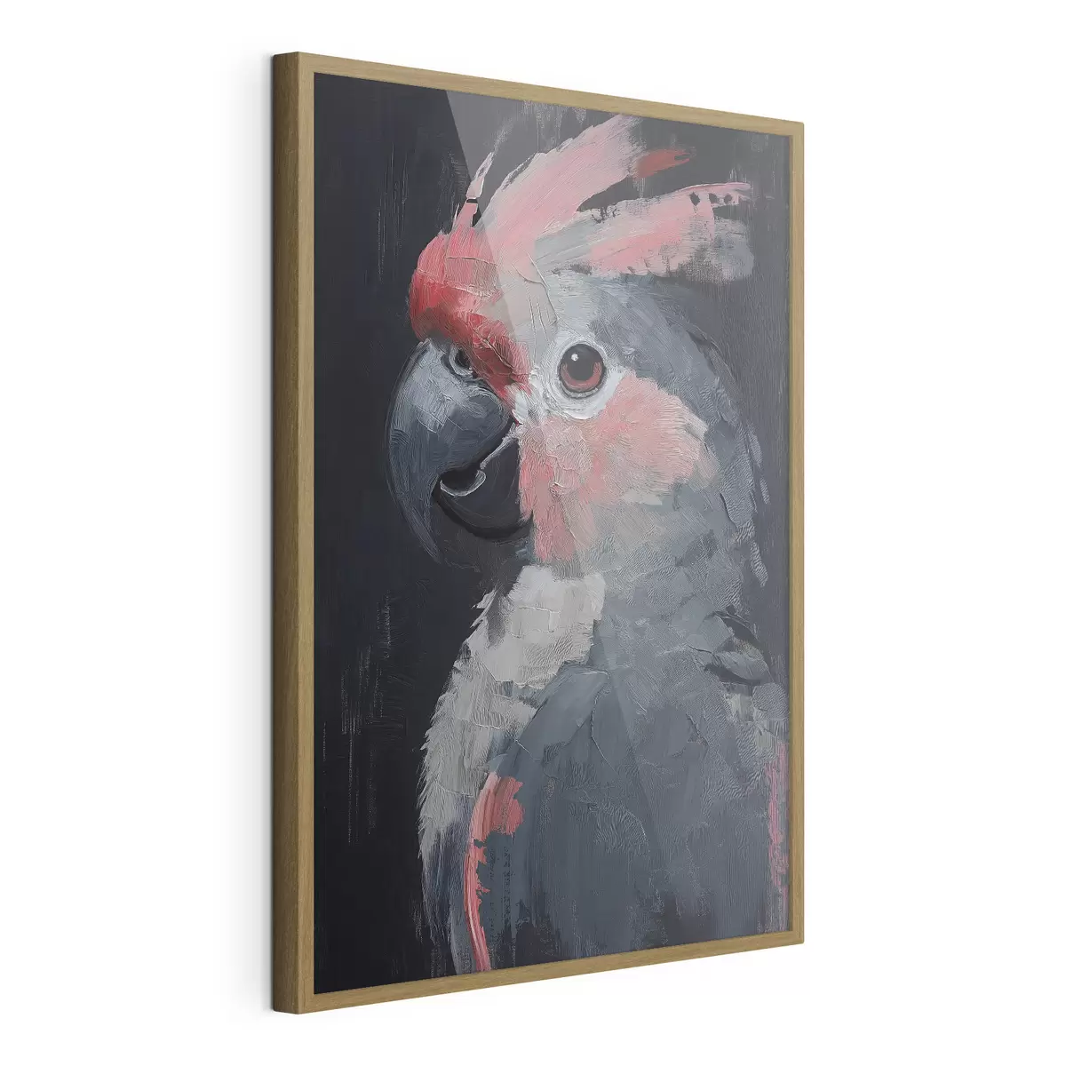 Poster Le perroquet est peint à l'acrylique f40266
