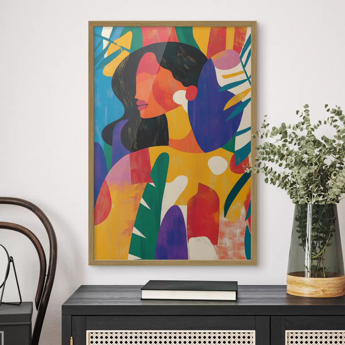 Poster Portrait en couleurs vives f40275