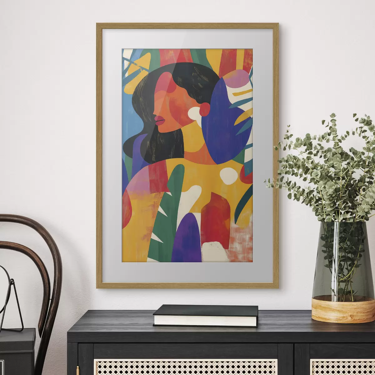 Poster Portrait en couleurs vives f40275