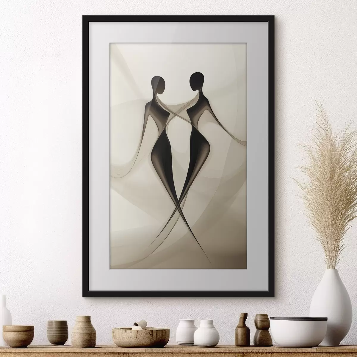 Poster Silhouettes abstraites f40279