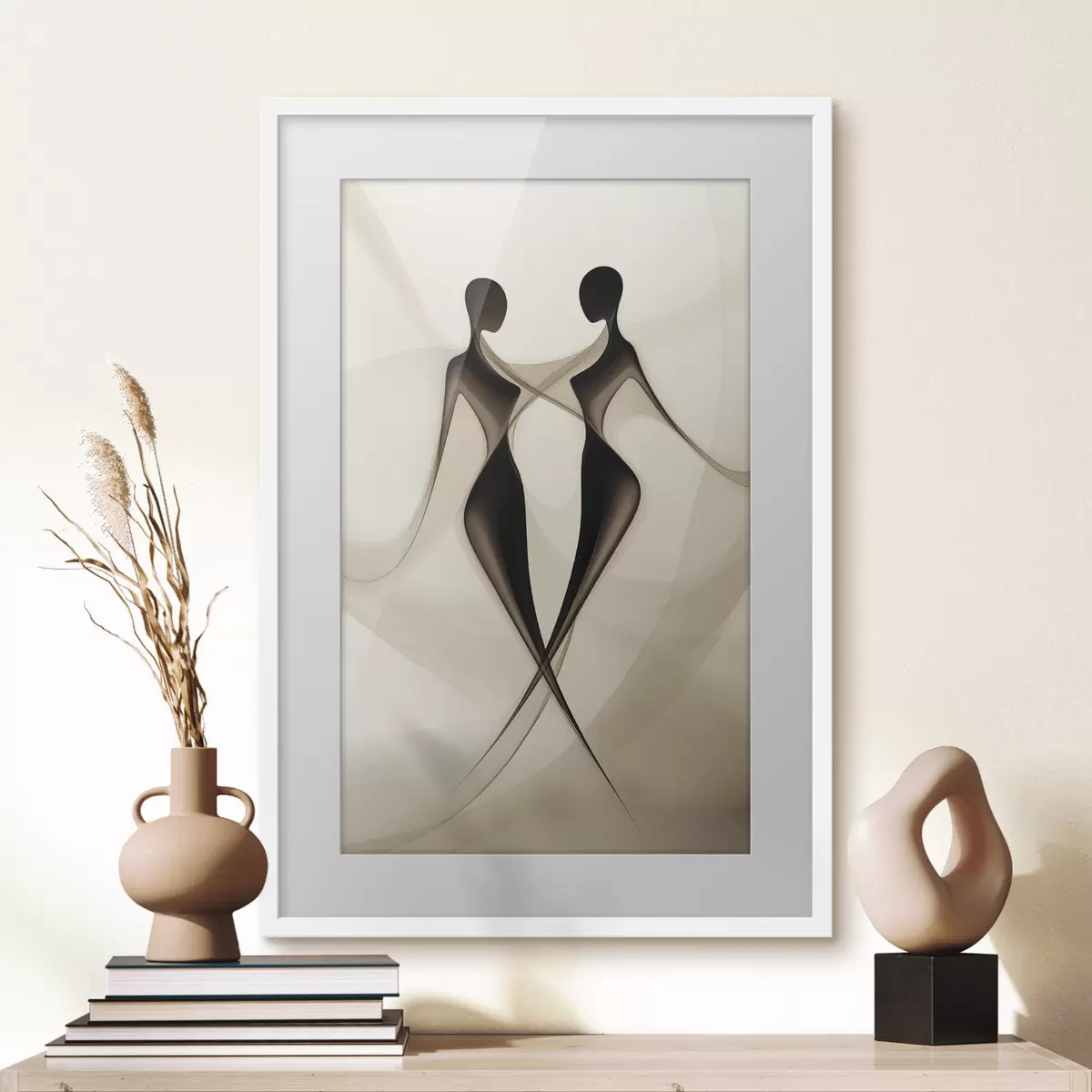 Poster Silhouettes abstraites f40279