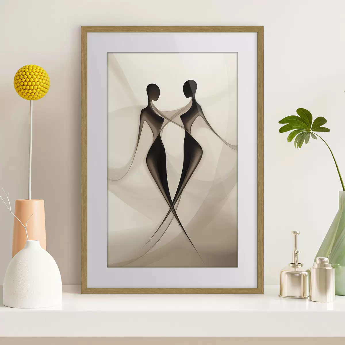 Poster Silhouettes abstraites f40279