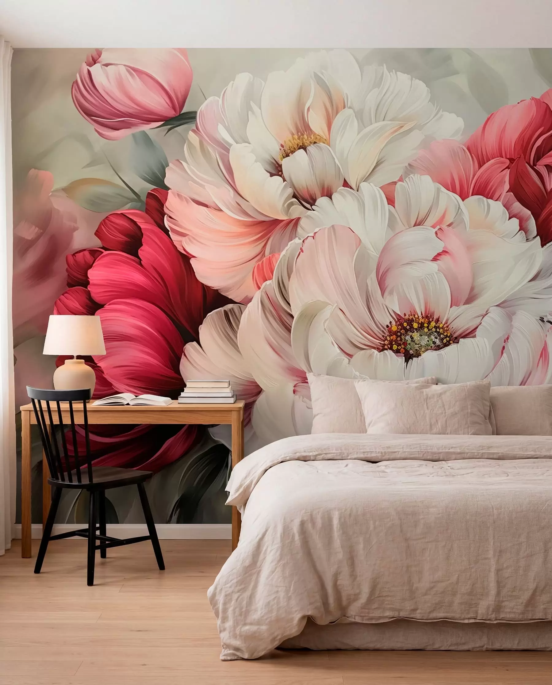 Papier peint Un grand bouquet de pivoines w01038