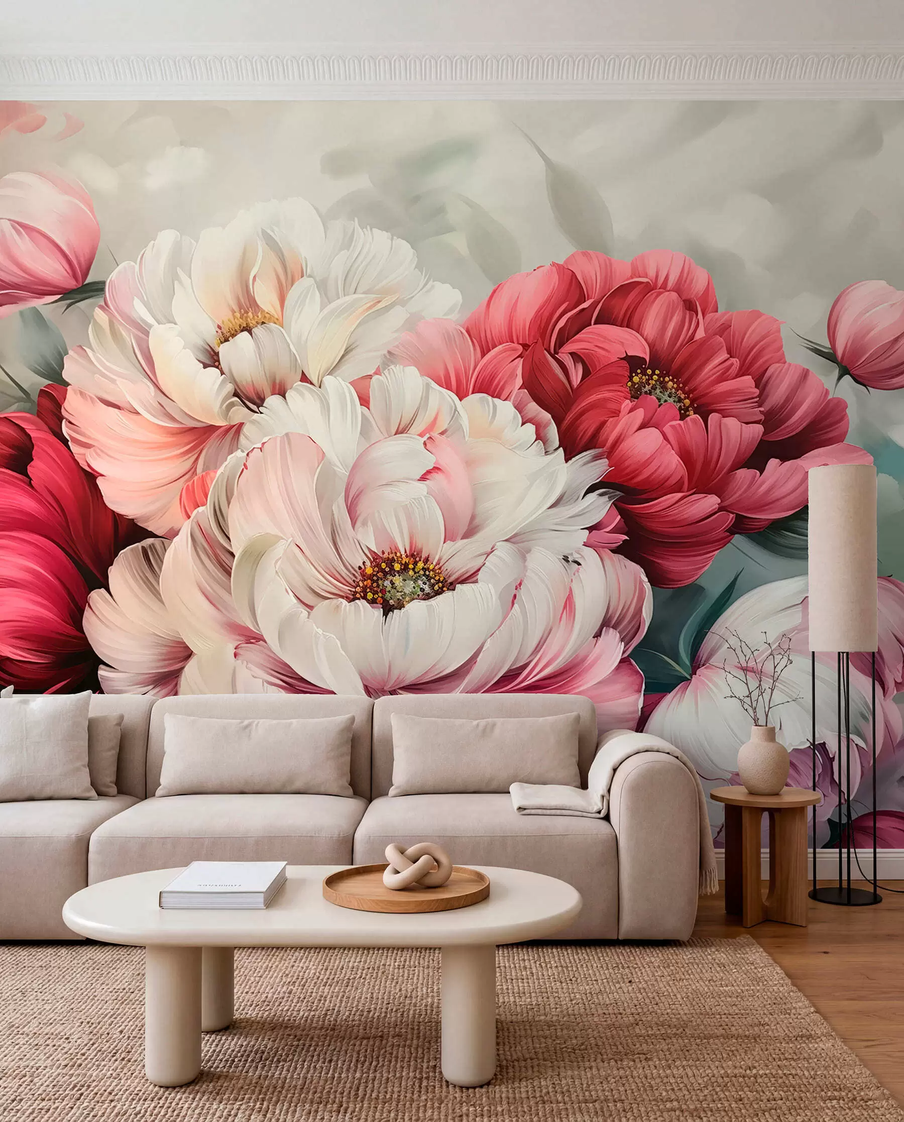 Papier peint Un grand bouquet de pivoines w01038