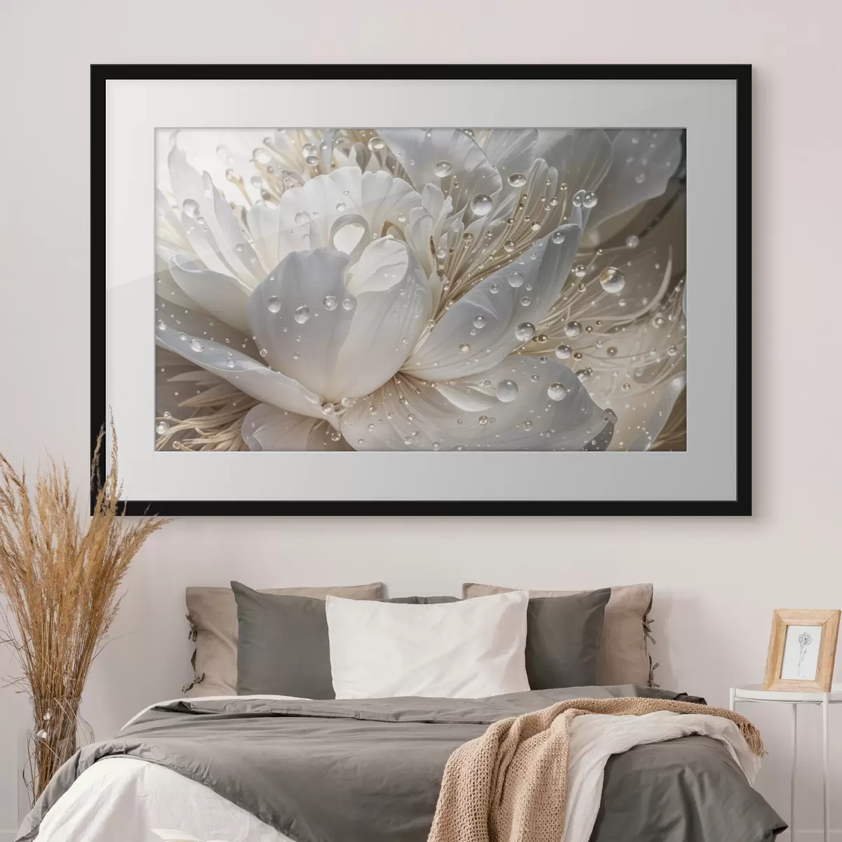 Poster Pétales perlés de rosée f40539