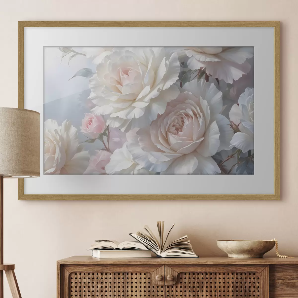 Poster Caresse de roses f40562