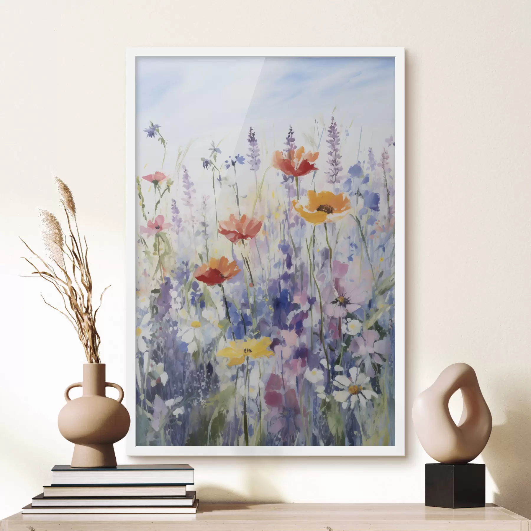 Papier peint Fleurs sauvages à l'aquarelle f40503