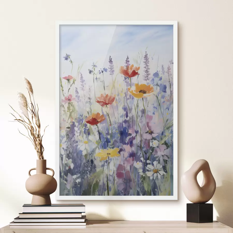 Papier peint Fleurs sauvages à l'aquarelle f40503
