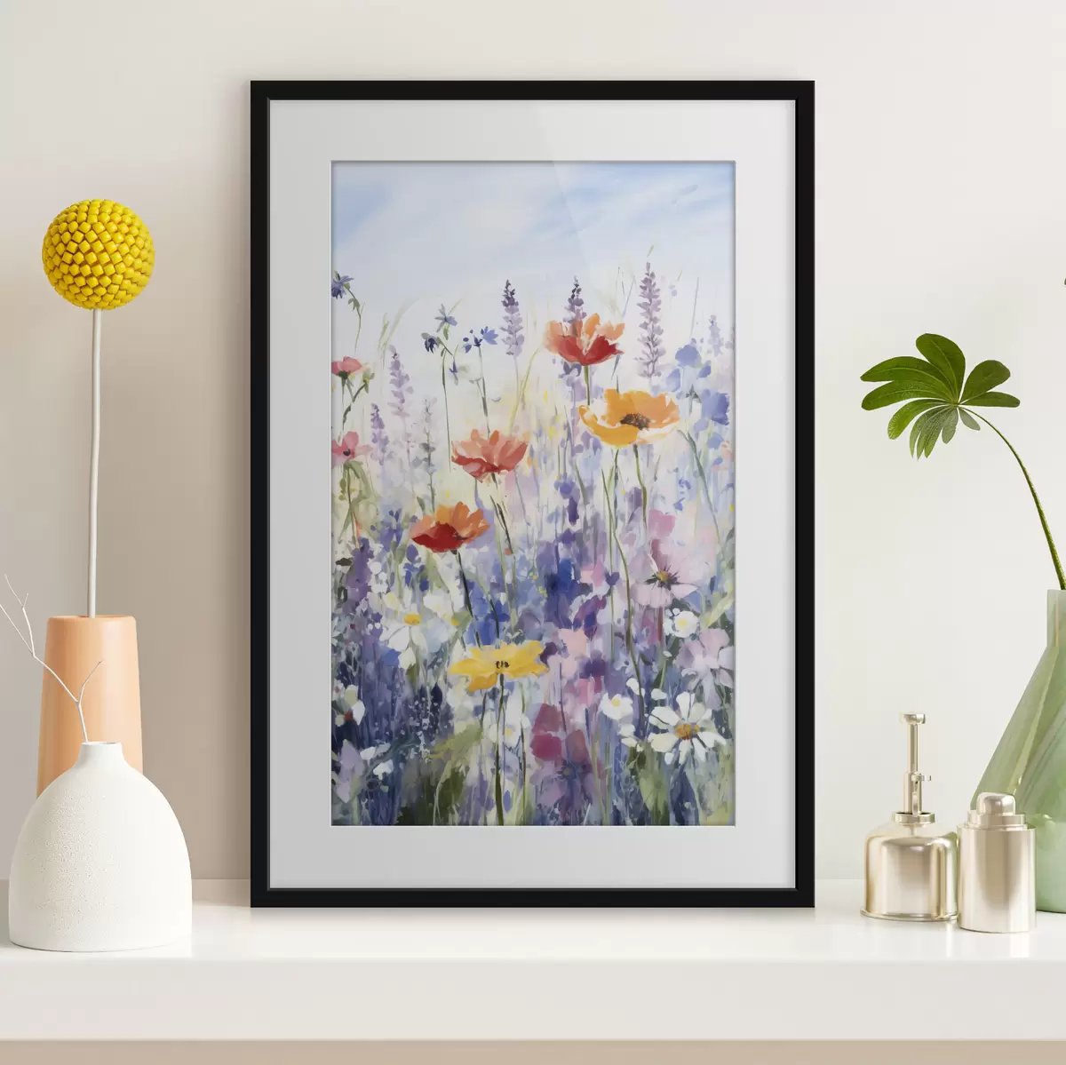 Poster Fleurs sauvages à l'aquarelle f40503