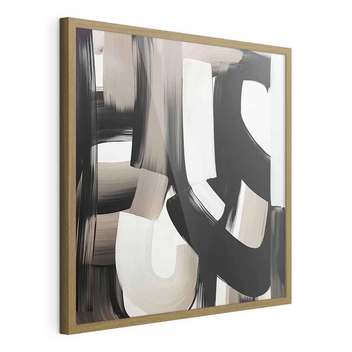 Poster Peinture abstraite à grands traits f40581