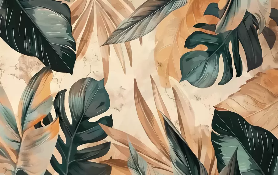 Papier peint Feuilles w00998