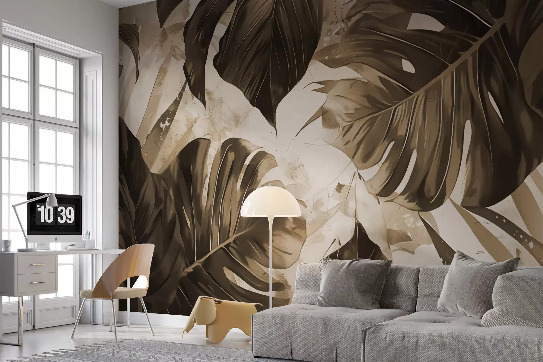 Papier peint Grandes feuilles w00999v2