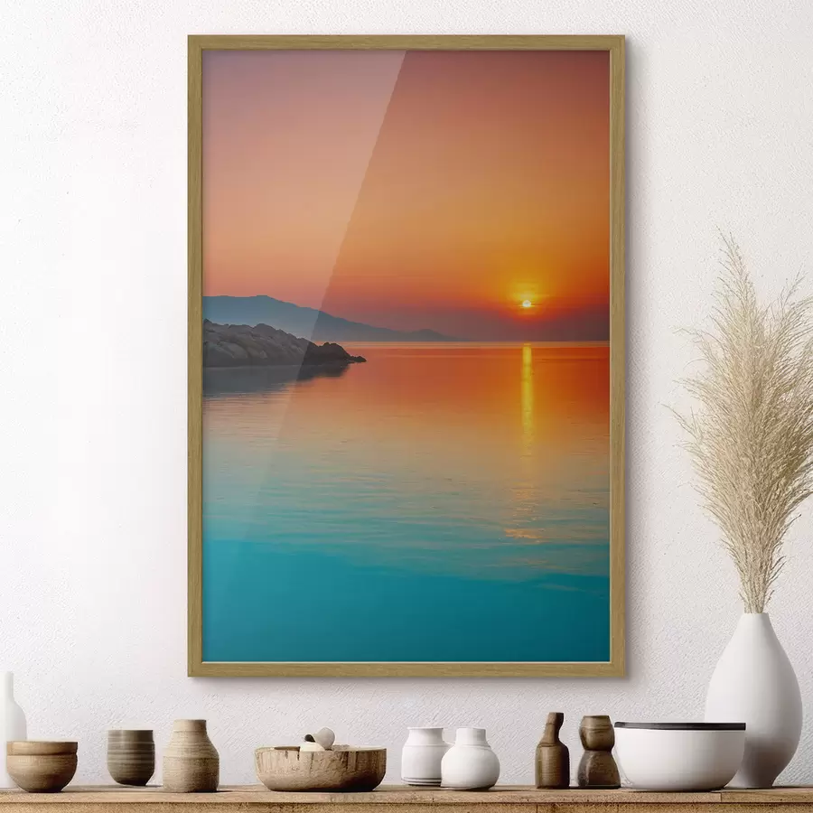 Papier peint La mer au coucher du soleil f40464
