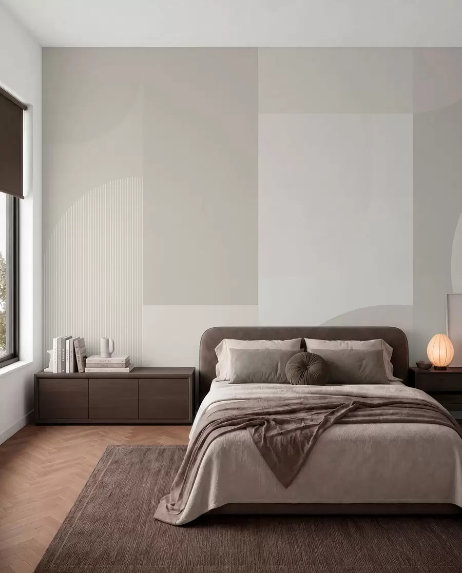 Papier peint Minimalisme géométrique élégant w01500v3