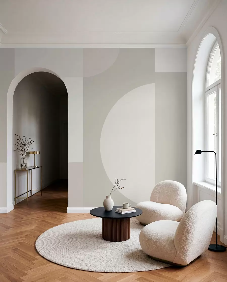 Papier peint Minimalisme géométrique élégant w01500v3