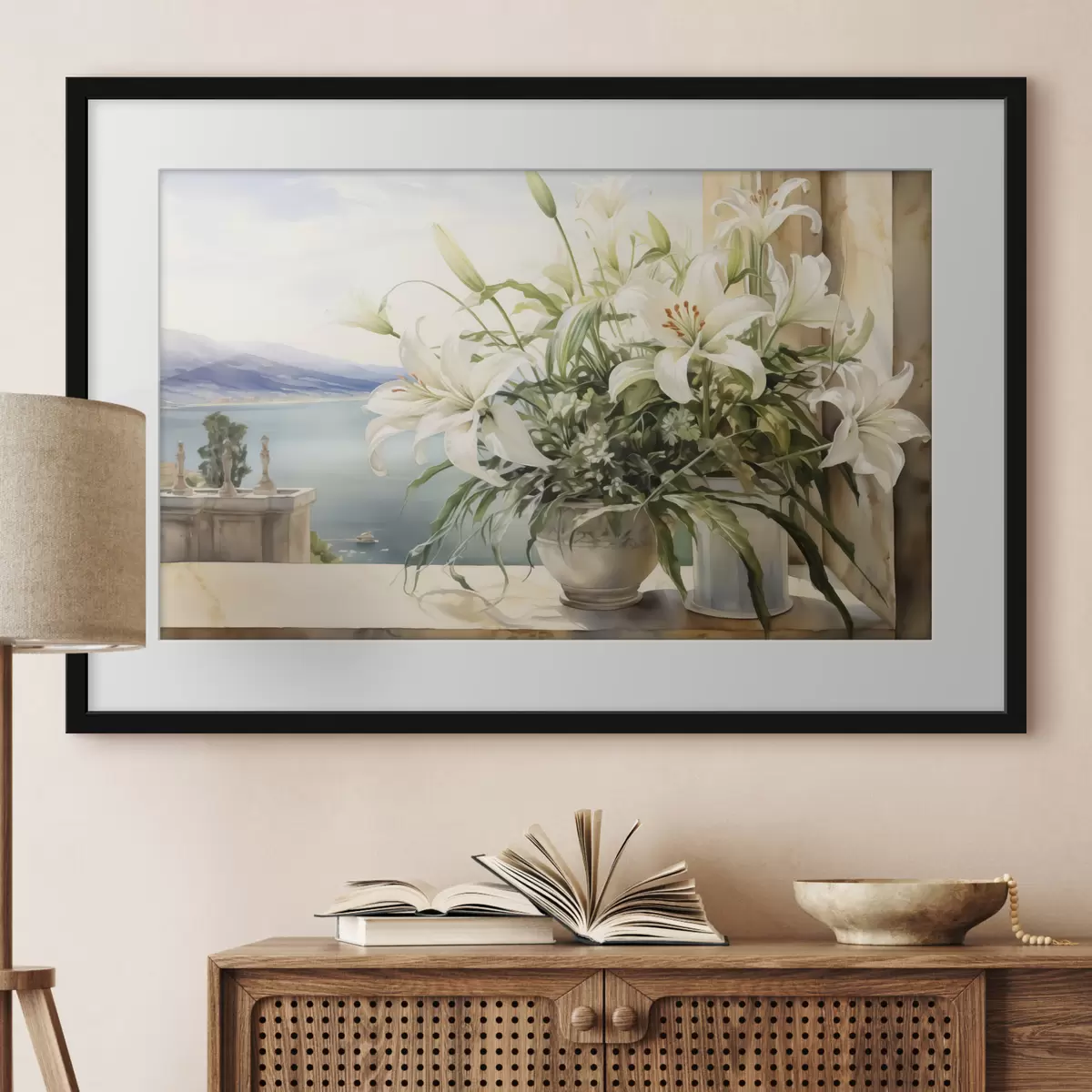 Poster Lys au bord de la mer f40682