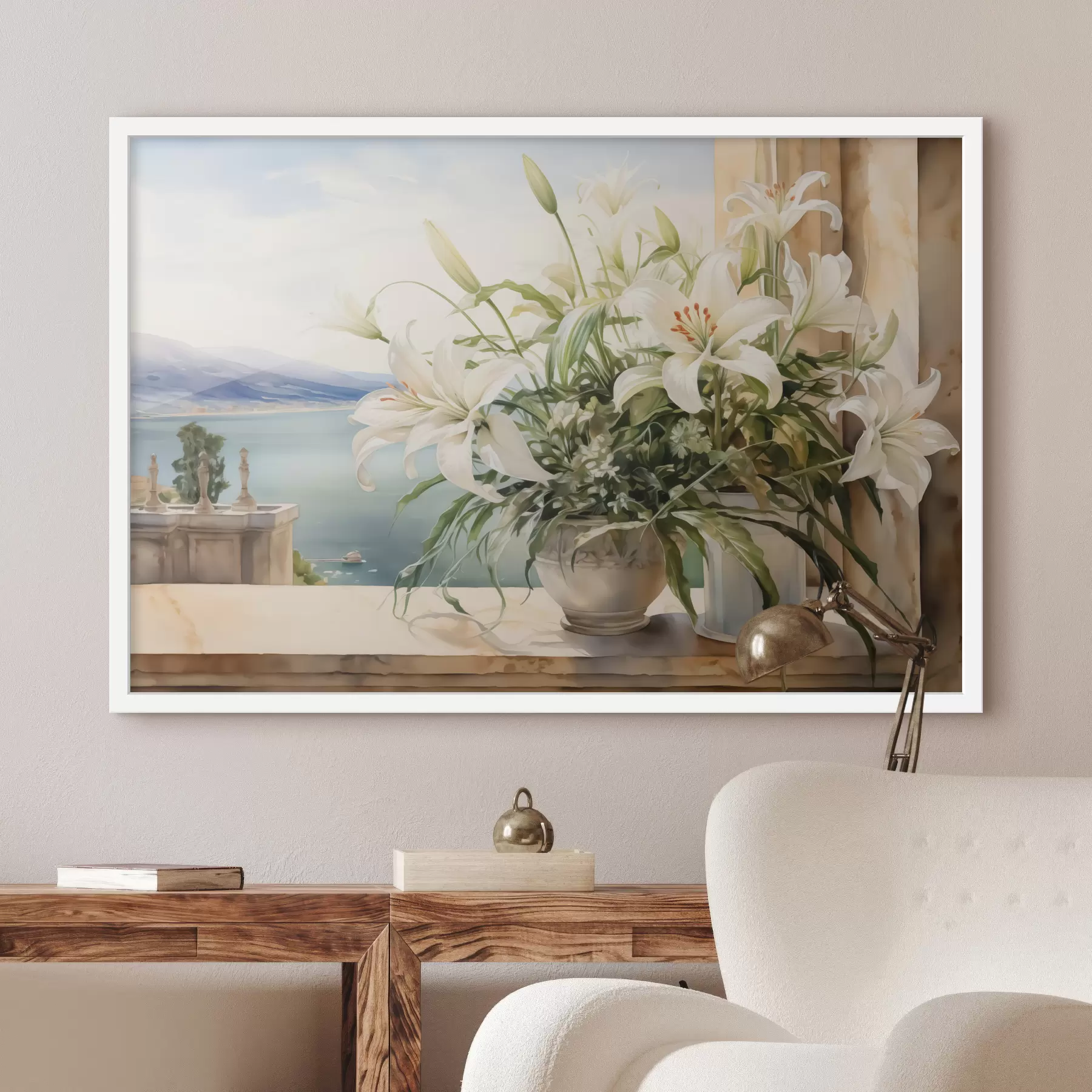 Papier peint Lys au bord de la mer f40682