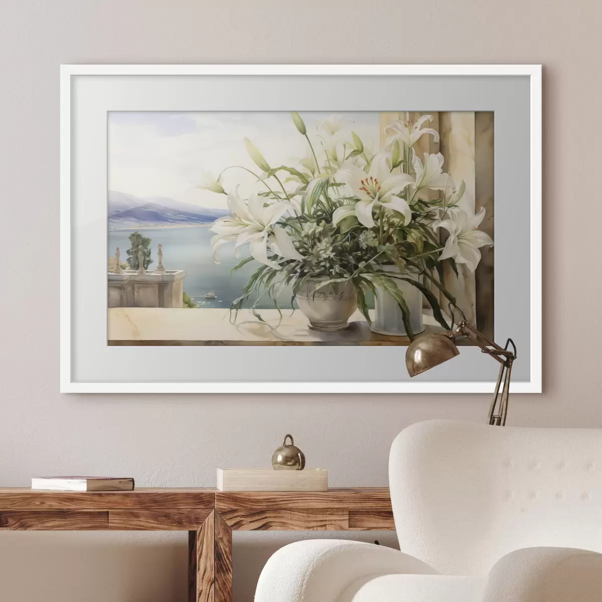 Poster Lys au bord de la mer f40682