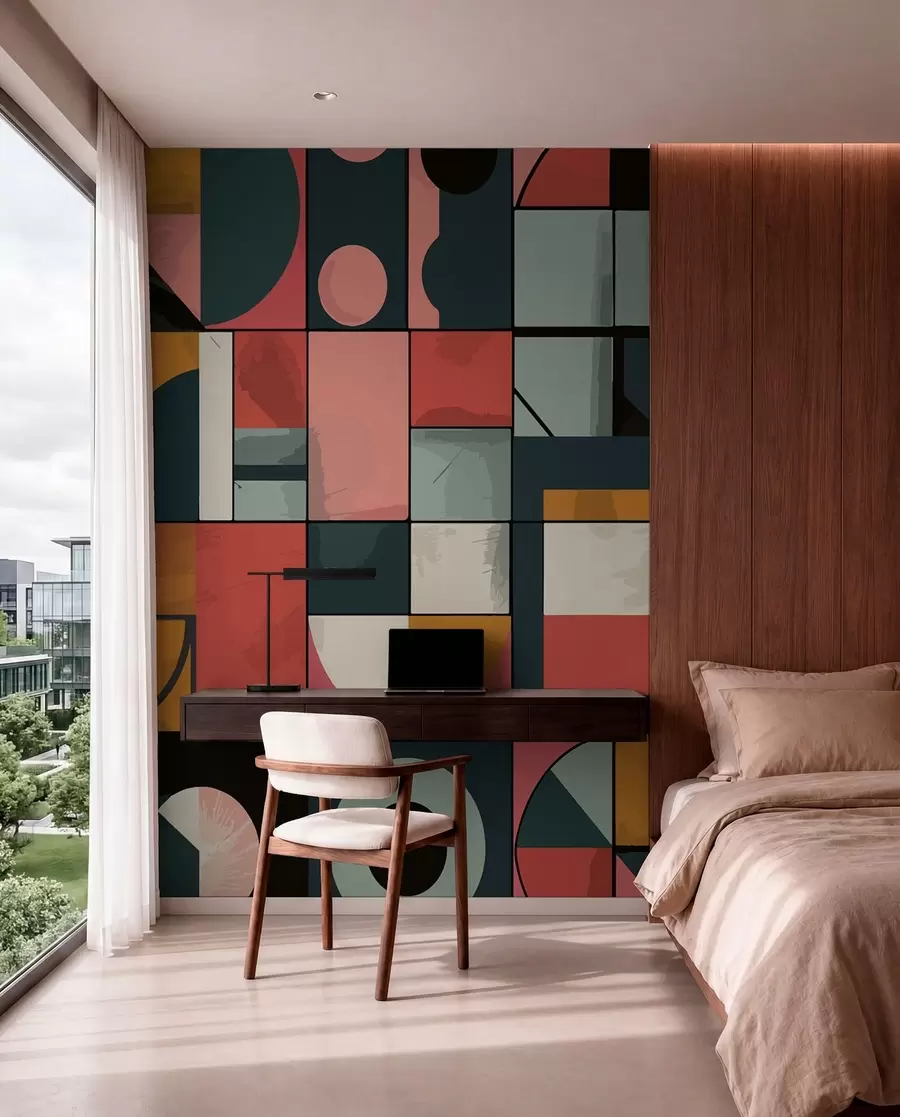 Papier peint Style Bahaus w01075