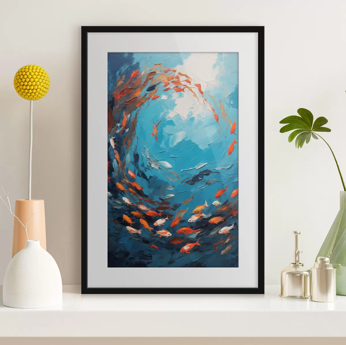 Poster Poisson dans l'huile f40633