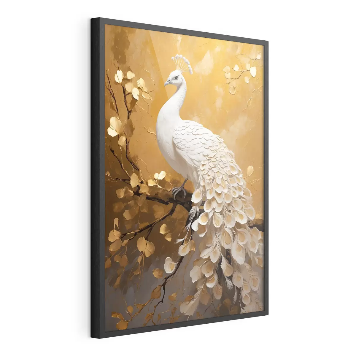 Poster Paon blanc f40636