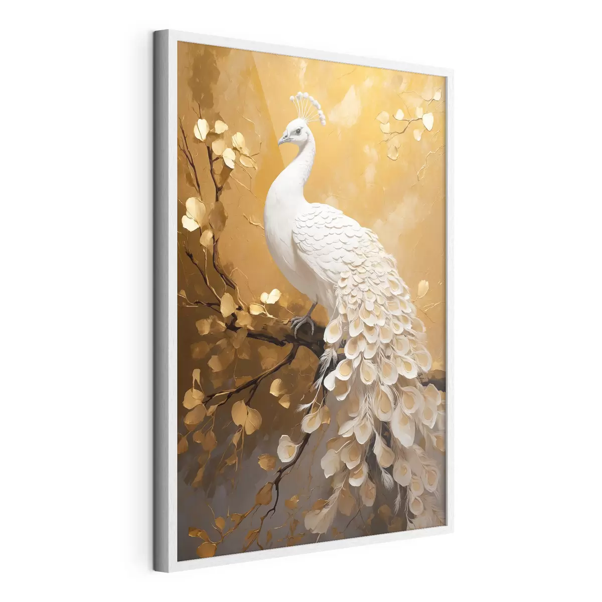 Poster Paon blanc f40636
