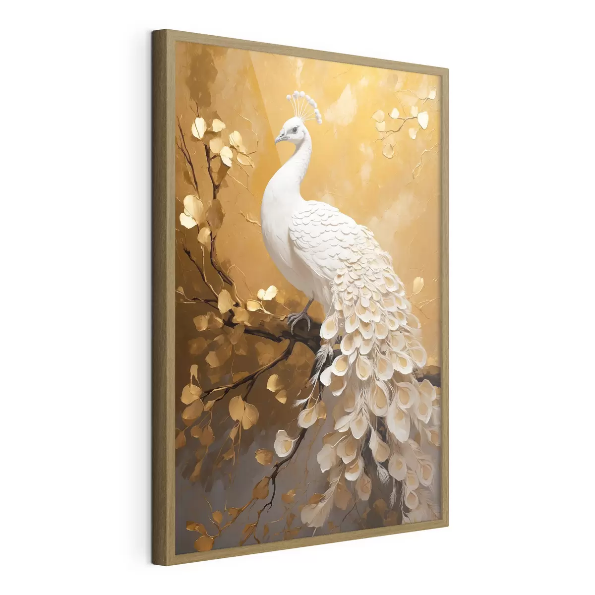 Poster Paon blanc f40636