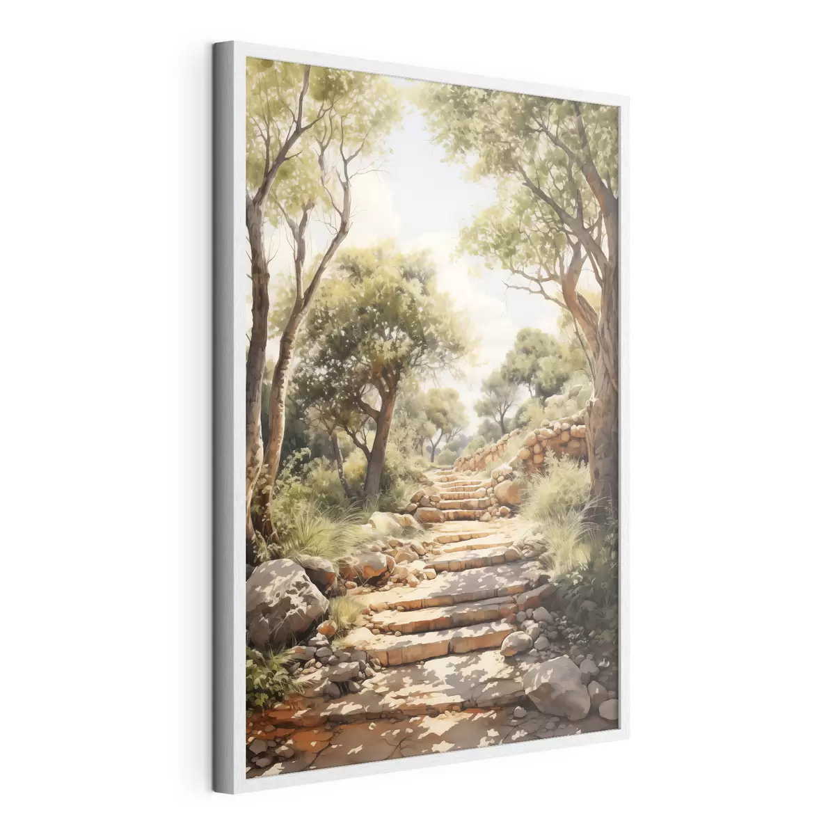 Poster Chemin dans le parc imitation aquarelle f40804
