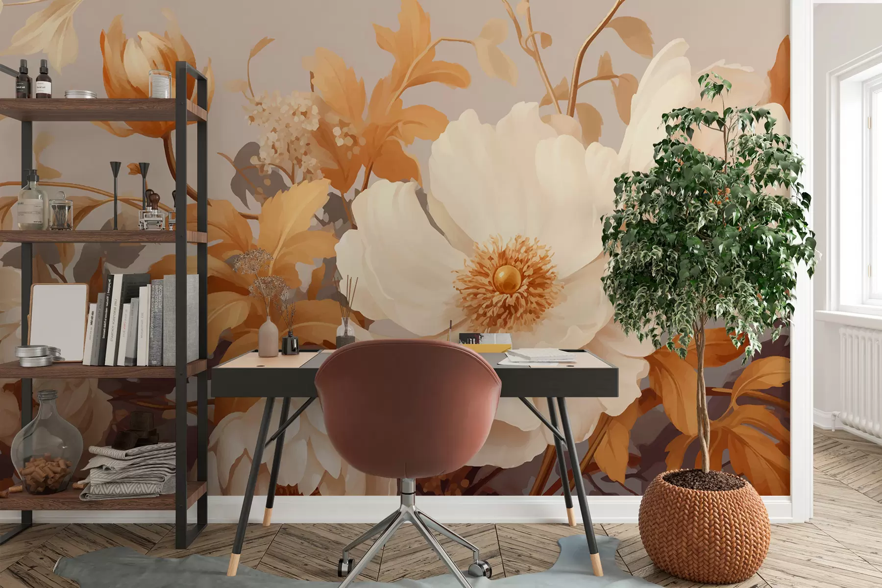Papier peint Fleurs w01116