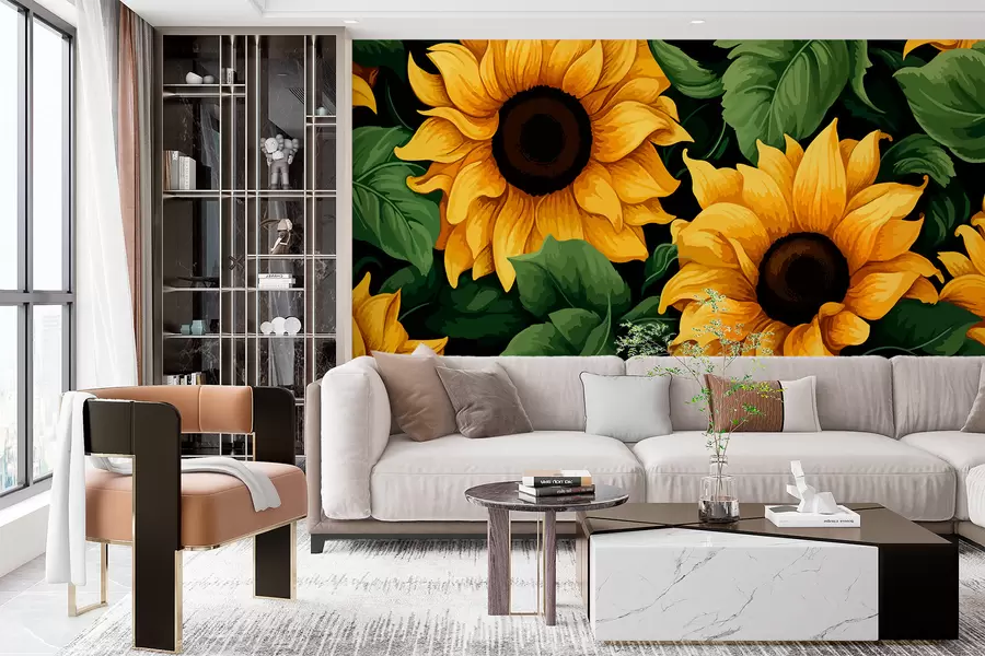Papier peint Tournesols w01117